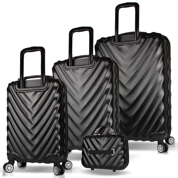 Zoozie Bags Juego de maletas de 4 piezas Negro Zoozie Bags Juego de maletas de 4 piezas Negro